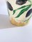 Weiß und grün bemalte Keramikvase, Frankreich 1977 5