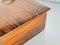 Caja de juegos de madera satinada y ébano marrón de Macassar, años 40, Imagen 3