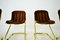 Mid-Century Dining Chairs attributed to Gastone Rinaldi, Italy, 1970s, Set of 4 4