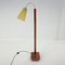 Wood & Brass Floor Lamp, Germany, 1950s, Image 4