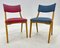 Vintage Red and blue Chairs, Germany, 1960s, Set of 2, Image 2