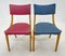 Vintage Red and blue Chairs, Germany, 1960s, Set of 2 3