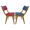 Vintage Red and blue Chairs, Germany, 1960s, Set of 2 1