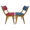 Vintage Red and blue Chairs, Germany, 1960s, Set of 2, Image 1