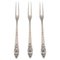 Bell Silver Cold Meat Forks by Georg Jensen, 1890s, Set of 3 1