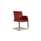 Dark Red Leather Cantilever Times Chair by Wittmann 1