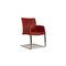 Dark Red Leather Cantilever Times Chair by Wittmann, Image 1