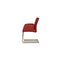 Dark Red Leather Cantilever Times Chairs by Wittmann, Set of 6 10