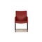 Dark Red Leather Cantilever Times Chairs by Wittmann, Set of 6 7