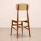 Beech & Fabric Chairs, 1960s, Set of 4 6