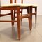 Beech & Fabric Chairs, 1960s, Set of 4 4