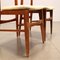 Beech & Fabric Chairs, 1960s, Set of 4, Image 4