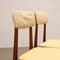 Beech & Fabric Chairs, 1960s, Set of 4 3