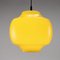 Lampe en Verre Jaune, 1960s 6