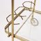 Mid-Century Trolley in Glass & Brass 7