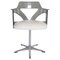 Spage Age Smoked Plexi Glass Swivel Desk Chair, 1960s, Image 1