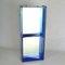 Blue Glass Wall Mirror attributed to Crystal Arte from Fontana Arte, 1960s 4