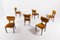 Mid-Century Modern Italian Dining Table & Chairs, 1960s, Set of 7 8