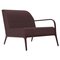 Xaloc Left 90 Burgundy Modular Sofa from Mowee, Image 1