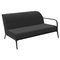 Xaloc Left 160 Black Sofa from Mowee, Image 1