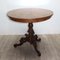 Antique Carved Table with Burl Veneer, 1800s 8