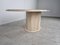 Vintage Oval Travertine Coffee Table, 1980s 2