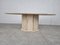 Vintage Oval Travertine Coffee Table, 1980s 3