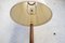Mid-Century Brass & Polished Wood Floor Lamp from Böhlmarks, Sweden, 1940s, Image 7