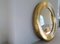Rounded Brass Mirror attributed to Glasmäster, Sweden, 1960s 7