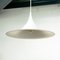Scandinavian White Semi Pendant Lamp attributed to Bonderup & Thorup for Fog and Mørup, 1960s 3