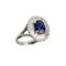 Gold Ring with Sapphire and Diamonds 2