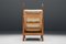 Dutch Wood and Fabric Throne Chair, 1950s, Image 4
