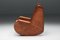 Scandinavian Camel Leather Rocking Chair, 1940s 9