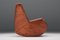 Scandinavian Camel Leather Rocking Chair, 1940s 4