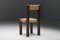 French Wood and Straw Dining Chair, 1950s, Image 8