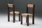 French Wood and Straw Dining Chair, 1950s, Image 7