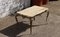 French Rectangular Marble & Brass Coffee Table, 1970s 5