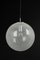 Chrome and Glass Ball Pendant from Limburg , Germany, 1970s 4