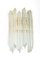 Crystal Glass Wall Lights in the style of Venini Italy, 1980s, Image 1