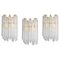 Crystal Glass Wall Lights in the style of Venini Italy, 1980s 2