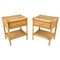 Bamboo and Rattan Bedside Nightstands, Italy, 1970s, Set of 2 1