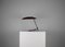 Mid-Century Modern Rot Lackierte Metall Tischlampe, Italien, 1950er 2