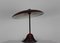 Mid-Century Modern Red Lacquered Metal Table Lamp, Italian, 1950s 6