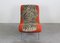 Orangefarbener Armlehnstuhl mit Zebramuster & Metallbeinen von Moroso, Italien, 1990er 3