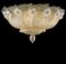 Grand Hotel Ceiling Flush Mount attributed to Barovier & Toso, Murano, 1980s 2