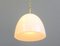 Lámpara colgante checa de girasol opalino, años 40, Imagen 8