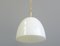 Czech Sunflower Opaline Pendant Light, 1940s 5