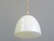 Lámpara colgante checa de girasol opalino, años 40, Imagen 5