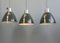 Lámpara colgante industrial checa grande, años 50, Imagen 6
