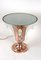 Lámpara de mesa Art Déco de cobre con elementos de vidrio de Lalique, años 20, Imagen 18